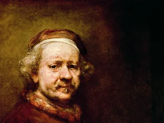 Zelfportret op de leeftijd van 63, 1669 (detail)